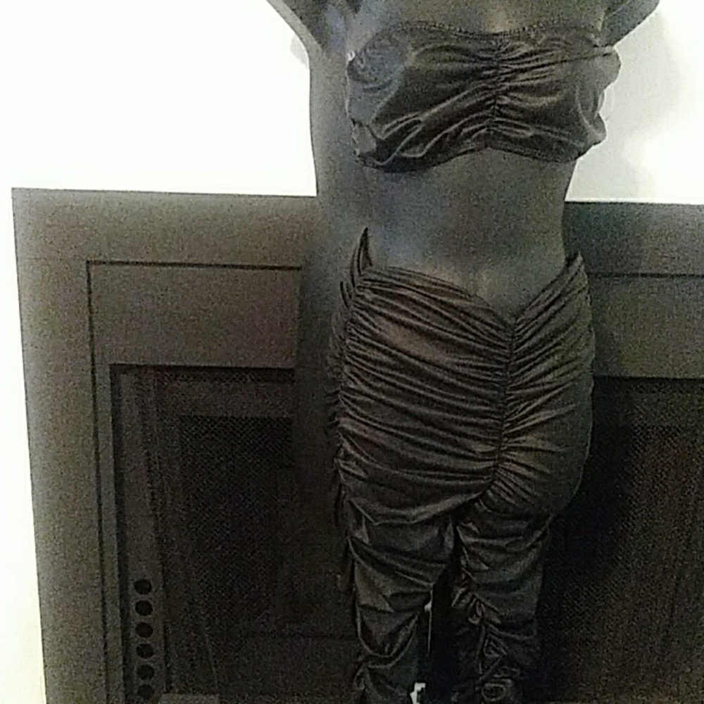 Ruched Tube Pants Set